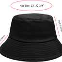 PFFY Bucket Hat for Women Men Cotton Summer Sun Beach Fishing Cap (Red)