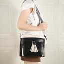 Crossbody Purse for Women, Soft Leather Shoulder Handbag Medium Size Bag with Adjustable Strap