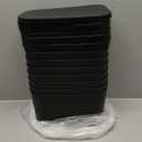 8 Pack Pink Storage Bins with Lids Stackable Storage Container for Organizing, Storage Boxes with Handle for Shelves, Cute Storage Bin for Craft, Snacks, 9.85x6.9x5.7 inch