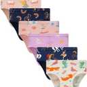 Sladatona Little Girls Soft Underwear Toddler Kids Breathable Comfort Panties 6T