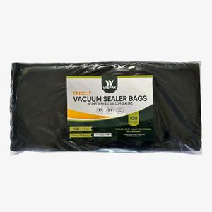 Vacuum Sealer Bags food grade BPA free vac seal 100 pieces (Black/Black, 11x24)