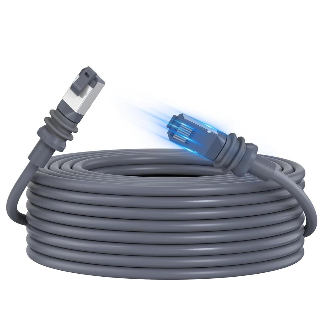Anautin 100ft Starlink Gen 3 Cable - 6.5/75/100/150ft High-Speed Weatherproof Standard Generation 3 Replacement Extension Cord for Satellite Star Link V3, Grey