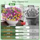 Yastouay 12 Bundles Artificial Flowers for Outdoors, UV Resistant Artificial Outdoor Flowers No Fade Fake Outdoor Flowers Plants for Garden Porch Window Box Farmhouse Pot Planters Decor (Multi ColorA)