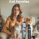 oneisall Cat Clippers and Paw Trimmer 3 in 1 Cat Grooming Kit,Cat Clippers for Matted Hair,Cordless Kitty Shaver for Matted Long Hair,2 Speed Pet Clippers