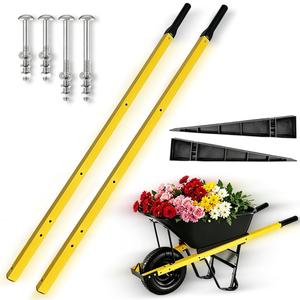 Wheelbarrow Handles Kit,1 Pair 60 Inch,Yellow