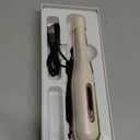 PLUZZ 2-in-1 Wireless Hair Straightening & Curling Iron, Ultra-Light 2 Way Cordless Styler with 200M Negative Ions, Ceramic Arched Plates for Smooth Straight/Curl/Waves, 5 Heat Settings (Beige)