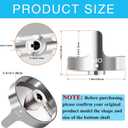 Upgraded W10766544 Gas Stove knobs Replacement for Whirlpool WFG540H0ES0 Range Oven, Replaces W10430807 W10676228 4248219 AP5958476 PS10067059 EAP10067059
