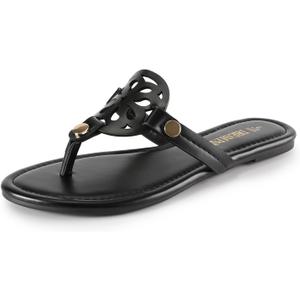 DREAM PAIRS Women's Flip Flops Comfortable Soft Cushion Slide Slip on Summer Beach Thong Flat Sandals, Size 9