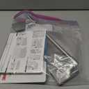 Command Hand Towel Bar Satin Nickel with 4 Water Resistant Command Strips, 9" Hand Towel Holder, Holds up to 3 lb, Great for Bathroom Décor on The Wall, Inside The Cabinet, or in The Shower (1)