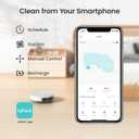 Lefant Robot Vacuum Cleaner, Strong Suction, 120 Mins Runtime, Slim, Low Noise, Automatic Self-Charging, Wi-Fi/App/Alexa Control, Ideal for Pet Hair Hard Floor and Daily Cleaning, M210, White