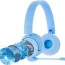 Made for Amazon Bluetooth Kids Headphones with Boom Microphone | Blue