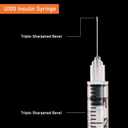 1ml/cc 31G Syringe 5/16" (8mm) Needle, Disposable Individual Package Pack of 100
