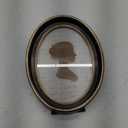 AELS 5x7 Inch Vintage Picture Frame, Elegant Antique Photo Frames with Glass Front, Photo Display, Tabletop Wall Hanging, Gift Ideas, Black Oval with Gold Trim