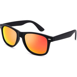 2 x Sunglasses Men, Square Polarized Sunglasses for Mens & Womens, Trendy Retro Sun Glasses Driving Fishing UV Protection