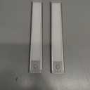 10inch Under Cabinet Lighting, 2 Pack Rechargeable Motion Sensor Light Indoor, 5 Levels Dimmable Magnetic Closet Lights, Wireless Under Counter Lights for Kitchen, Stairs