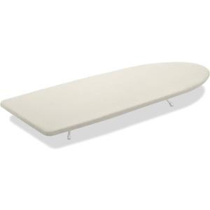 Whitmor Folding Tabletop Ironing Board with Wood Top, 32 x 12 in | Wood top, scorch-resistant cotton cover, 5mm foam pad, folding design with locking legs for compact storage.