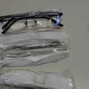 Blue Light Blocking Reading Glasses for Men, Half Frame Metal Readers Spring Hinge Eyeglasses Anti Eyestrain/Glare/UV (5 Pack Mix Color)