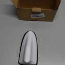 Car Shark Fin Antenna Cover, Roof Aerial Base AM/FM Radio Signal for Car SUV Truck, Vehicle Shark Fin Shape Cover with Adhesive Tape, Car Accessories Antenna Replacement Fits Most Cars (White)
