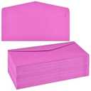500 Pieces #10 Regular Bussiness Envelopes Bulk (9.45 x 3.94 Inches) Christmas Greeting Card Envelopes Perfect for Checks, Invoices, Letterhead, Letters, Currecy (Hot pink)