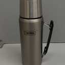 THERMOS ICON SERIES, Stainless Steel Beverage Bottle, Matte Stainless Steel, 40 oz