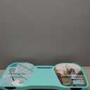 EasyGo Badminton Set, with Net, 4 Racket, 4 Birdies, Portable Storage Box, for Backyards, Outdoor Games, Yard Games