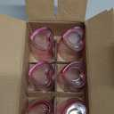 ZZYFGH 6 Pack Pink Shot Glasses Set, Heart Shaped Shot Glasses Set 1.5 oz Shot Glass with Heavy Base, Shot Glasses for Whiskey, Tequila, Vodka, Spirits & Liquors