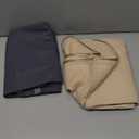 Oversize Bath Towels Set - 35x70 Inches, 2-Piece Bathroom Set (2 Bath Towels),Waffle Towels for Bathroom Microfiber Shower Towels Super Soft and Absorbent Khaki, Dark Blue