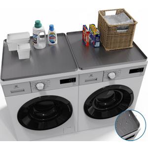 2PCS Washer and Dryer Covers for The Top, 27In X 27In Silicone Dryer Top Protector Mat, Waterproof, Scratch Resistant, Washable, Dryer Countertop for Home Kitchen and Laundry Room