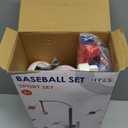 3-in-1 Baseball Set for Kids 3-5 - Tee Ball Stand, Hanging Tee, Ball Launcher and 6 Softballs - Adjustable Height, Indoor/Outdoor Sport Gifts for Boys Girls, Blue