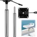 1.77" Boat Seat Pedestal Adjustable Height Posts Plug-in Power Pedestals with Integral Seat Mount Available in 21.5 to 29.5 Inches/ 12.4 to 18.1 Inches