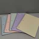 Mr. Pen- Pocket Folders, 5 Pocket, 5 Pack, Pastel Colors, Folders with Pockets 3 Hole Punched, Folder, Binder Folder