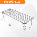 Grills Upper Rack for Green Mountain Daniel Boone Choice & Prime Grill Models, Heavy-Duty Stainless Steel Grill Warming Rack Accessories, GMG-6008 Replacement Parts for GMG Ledge Pellet Grill