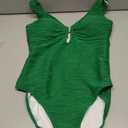 Womens One Piece Swimsuits Tummy Control Bathing Suit U-Wire Cutout Textured Slimming Swimsuit, Large