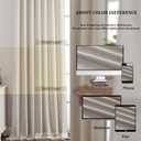 Extra Wide Pinch Pleated Curtains 84 Inches Long 2 Panels Set, Soft Thick Textured Window Curtains, Light Filtering Farmhouse Drapes for Patio Sliding Glass Door, Linen Color, 2x60Wx84L Inches
