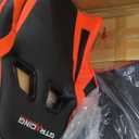 GTRACING Gaming Chair with Reclining Backrest, Adjustable Height and Swivel Base, Ergonomic Computer Chair with Headrest and Lumbar Support (Red)