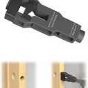 Door Latch Mortise Tool, Door Latch Installation Kit Help Remove Material to Install for Clean, Flush and Accurate Professional Installation, Door Latch Tool for 1-3/4" or 1-3/8" Thick Door (Grey)