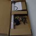 EDISHINE LED Table Lamp, Modern Slim Bedside Lamp with 360 Illumination, Stepless Dimming & 3 Color Temperature, Nightstand Lamp for Bedroom, Living Room, Black