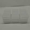 Naivees Medium Clear Storage Box 9 Pack Stackable Storage Containers with Snap-Tight Latch 10" x 5"x 1.9" for Pencil Box,Art tools