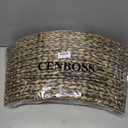 CENBOSS Rattan Christmas Tree Collar, Wicker Tree Skirt & Stand Base Cover (Black Wash, 42 inch)