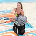 Insulated Backpack Cooler - 54 Cans, 24 Hour Cooling, Wider Straps, Lightweight Leak Proof Liner, Portable Cooler Backpack Bag for Men Women Beach Picnic Travel Lunch Camping - Everlasting Comfort (Black)