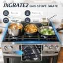 Gas Stove Grate Range Center Cast Iron for Jxgrate2 Ge Stove Griddle Replacement Burner Grate for Ggf500 Ggf600 Ggs500 Ggs600 Series