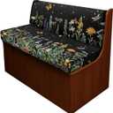 Floral RV Dinette Cushion Covers, Waterproof Camper Cushions Cover,RV Dinette Seat Covers, Cushion Slipcovers for Trailer Including 1 Backrest Cover & 1 Bench Cover