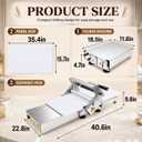 40.6"x 22.8"Manual Dough Sheeter, Foldable Commercial Tabletop Dough Roller | 0-25 mm Adjustable Thickness with 56 Adjustable Settings for Pizza Crusts, Croissants, Puff Pastry, Pasta