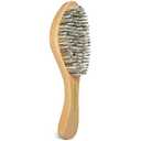 GranNaturals Extra Hard Wave Brush - Curved Boar & Extra Hard Nylon Bristle Hair Brush for 360 Waves