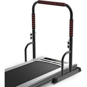 Adjustable Walking Pad Handle only, 19.7 inch Wide, 46 inch Max Height, Black/Red 