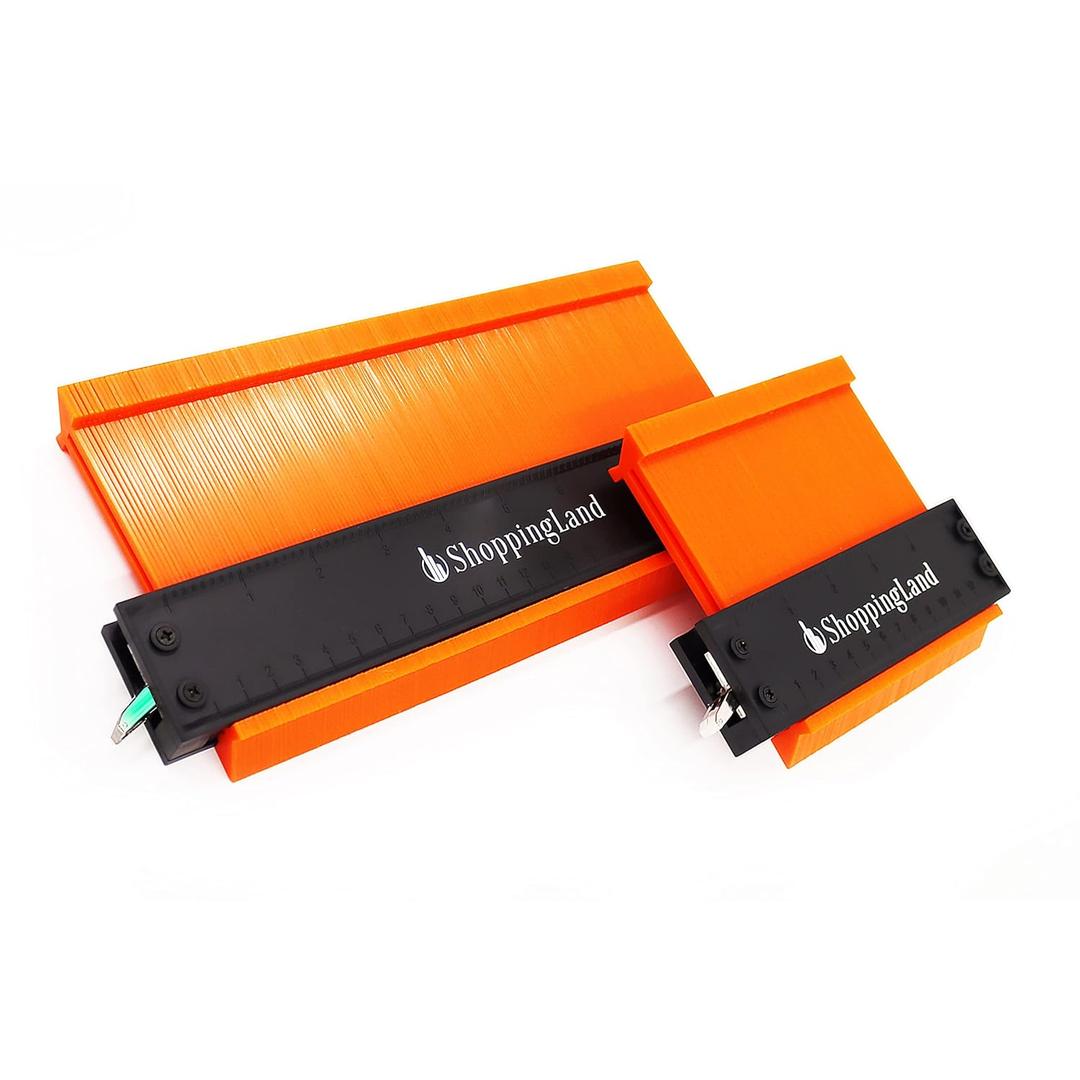 The Super Gauge Shape and Outline Tool, Contour Gauge for Perfect Woodworking, Carpentry, Construction  Adjustable Profile for Precision Copying of Irregular Shapes  Enhance DIY Projects (10"& 5")