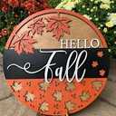 3D Spring Welcome Sign for Front Door, 11.8" Wooden Spring Floral Door Hanger, Outdoor Indoor Flower Wreath Wall Hanging House Decor, Green Yellow March Seasonal Front Porch Home Decorations