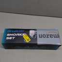 Greatever Snorkel Set Pano 3 Window Snorkel Mask Adult, Panoramic Wide View, Anti-Fog Scuba Diving Mask, Anti-Leak Snorkel Goggles Dry Top Snorkel, Professional Snorkeling Gear for Adults (Black Silver)