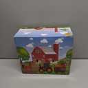 BOLZRA Farm Animals Big Red Barn Toy for 1 2 3 4 5 Years Old Toddlers, Kids Farm Figures Fence Playset with Tractor, Preschool Montessori Learning Toys, Christmas Birthday Easter Gift for Boys Girls