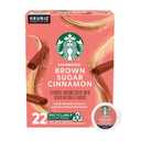 Starbucks K-Cup Coffee Pods, Flavored Hot or Iced Coffee, Brown Sugar Cinnamon, 22 Keurig Pods (EXP 03/04/27)